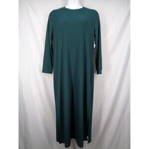 Old Navy Green Ribbed Knit Maxi Shift Dress Size XL New